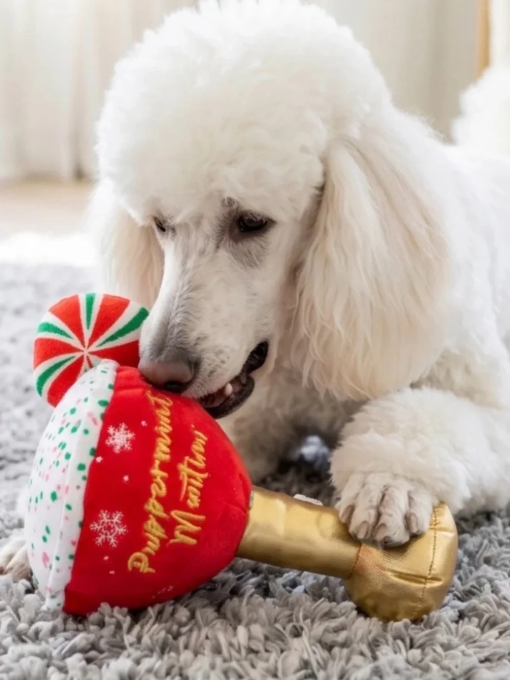 Hautediggitydog Puppermint Martini Squeaky Dog Toy